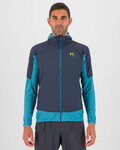 KARPOS Cycling windproof jacket - LAVAREDO - blue/light blue