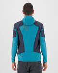 KARPOS Cycling windproof jacket - LAVAREDO - blue/light blue