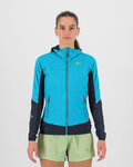 KARPOS Cycling windproof jacket - LAVAREDO W - light blue/blue