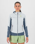 KARPOS Cycling windproof jacket - LAVAREDO W - white/blue