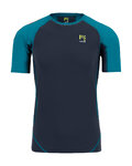 KARPOS Cycling short sleeve t-shirt - LAVAREDO - black/blue