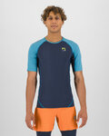 KARPOS Cycling short sleeve t-shirt - LAVAREDO - black/blue