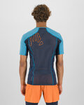 KARPOS Cycling short sleeve t-shirt - LAVAREDO - black/blue