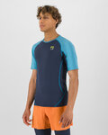 KARPOS Cycling short sleeve t-shirt - LAVAREDO - black/blue