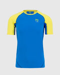 KARPOS Cycling short sleeve t-shirt - LAVAREDO - blue/yellow