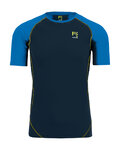 KARPOS Cycling short sleeve t-shirt - LAVAREDO - black/blue