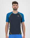 KARPOS Cycling short sleeve t-shirt - LAVAREDO - black/blue