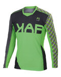 KARPOS Cycling summer long sleeve jersey - JUMP - green/grey