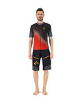 KARPOS Cycling short sleeve jersey - JUMP - red/black