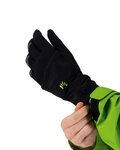 KARPOS Cycling long-finger gloves - LAVAREDO - black/green