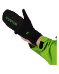 KARPOS Cycling long-finger gloves - LAVAREDO - black/green