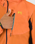 KARPOS Cycling windproof jacket - LOT EVO - orange/black