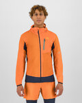 KARPOS Cycling windproof jacket - LOT EVO - orange/black