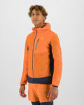 KARPOS Cycling windproof jacket - LOT EVO - orange/black