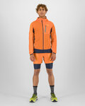 KARPOS Cycling windproof jacket - LOT EVO - orange/black