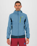 KARPOS Cycling windproof jacket - LOT EVO - light blue/black