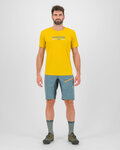 KARPOS Cycling short sleeve t-shirt - VAL FEDERIA - yellow