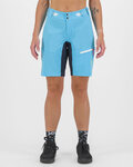 KARPOS Cycling shorts without bib - VAL VIOLA W - turquoise/blue