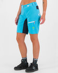 KARPOS Cycling shorts without bib - VAL VIOLA W - turquoise/blue
