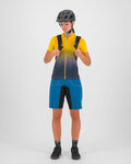 KARPOS Cycling short sleeve jersey - VERVE EVO - yellow/blue