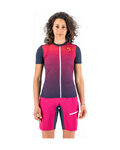KARPOS Cycling short sleeve jersey - VERVE EVO W - blue/pink