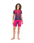 KARPOS Cycling short sleeve jersey - VERVE EVO W - blue/pink