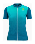 KARPOS Cycling short sleeve jersey - VERVE EVO - turquoise