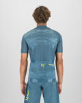 KARPOS Cycling short sleeve jersey - GREEN FIRE - yellow/blue