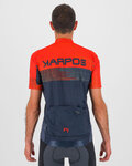 KARPOS Cycling short sleeve jersey - GREEN FIRE - red/grey