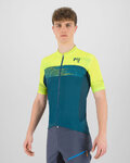 KARPOS Cycling short sleeve jersey - GREEN FIRE - yellow/green