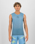KARPOS Cycling sleeve less t-shirt - VERVE MESH - blue