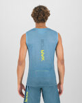 KARPOS Cycling sleeve less t-shirt - VERVE MESH - blue