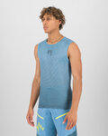 KARPOS Cycling sleeve less t-shirt - VERVE MESH - blue