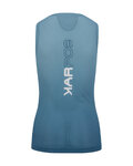 KARPOS Cycling sleeveless jersey - VERVE MESH - light blue
