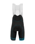 KARPOS Cycling bib shorts - VERVE EVO - black/turquoise