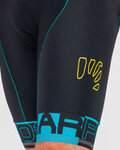 KARPOS Cycling bib shorts - VERVE EVO - black/turquoise