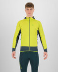 KARPOS Cycling thermal jacket - LAVAREDO WINTER - yellow/green