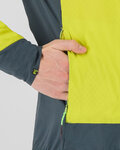 KARPOS Cycling thermal jacket - LAVAREDO WINTER - yellow/green