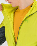 KARPOS Cycling thermal jacket - LAVAREDO WINTER - yellow/green