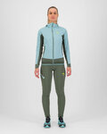 KARPOS Cycling thermal jacket - LAVAREDO WINTER W - blue/green