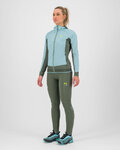 KARPOS Cycling thermal jacket - LAVAREDO WINTER W - blue/green