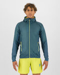 KARPOS Cycling windproof jacket - LAVAREDO EVO - blue/yellow