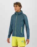 KARPOS Cycling windproof jacket - LAVAREDO EVO - blue/yellow