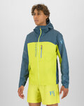 KARPOS waterproof jacket - LAVAREDO RAIN EVO - yellow/blue