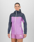 KARPOS waterproof jacket - LAVAREDO RAIN EVO W - grey/purple