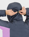 KARPOS waterproof jacket - LAVAREDO RAIN EVO W - grey/purple