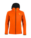 KARPOS Cycling windproof jacket - LAVAREDO KID WINTER - orange/black