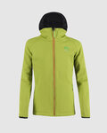 KARPOS Cycling windproof jacket - LAVAREDO WINTER KIDS - green/black