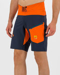 KARPOS Cycling shorts without bib - VAL DI DENTRO - blue/orange