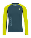 KARPOS Cycling long sleeve t-shirt - LAVAREDO - green/yellow